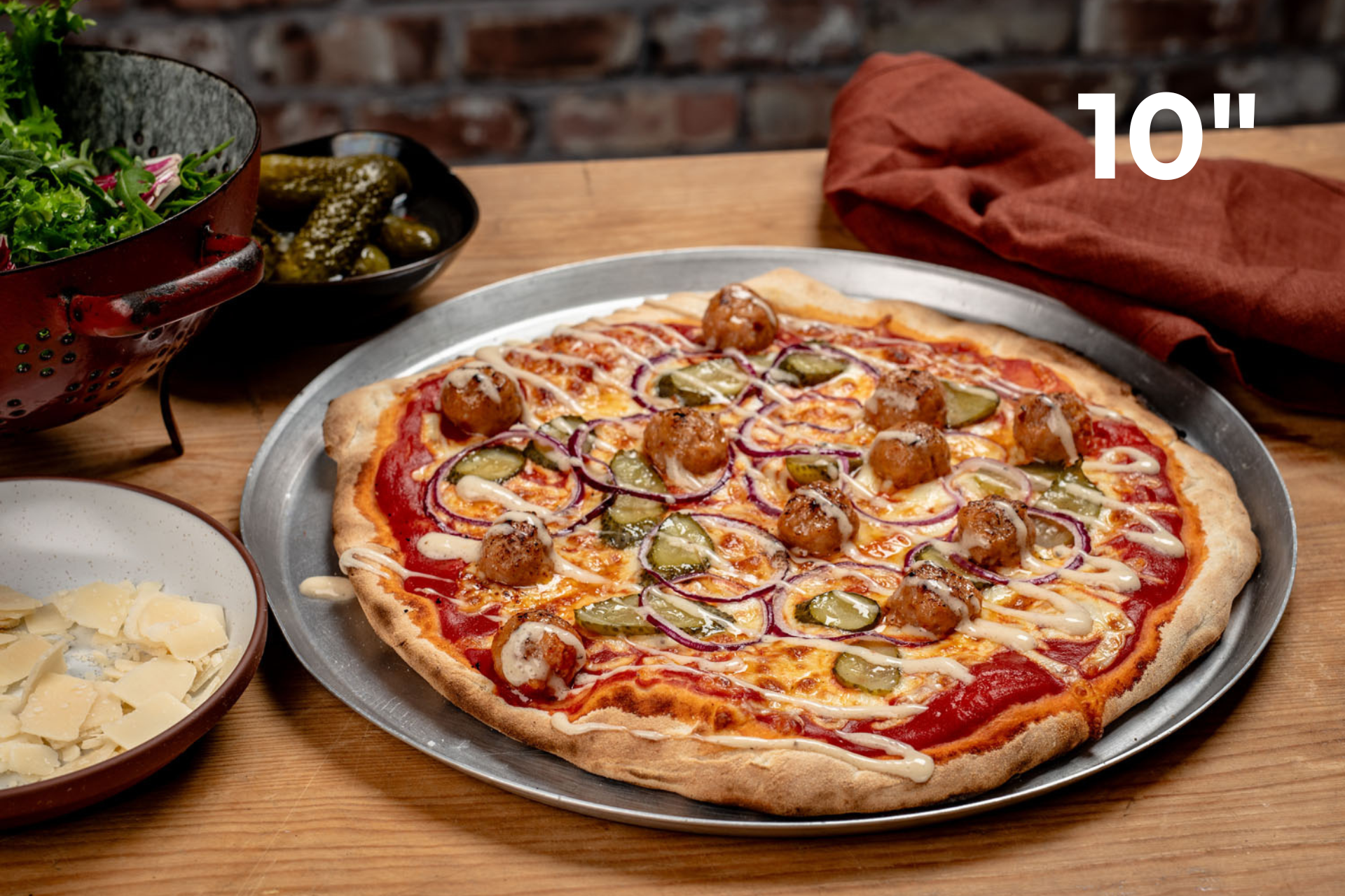 Hand-stretched Sourdough Romana Pizza Bases